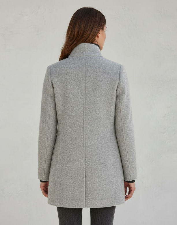 Damen Textil Kurzmantel mit Modernem & Elegantem Design