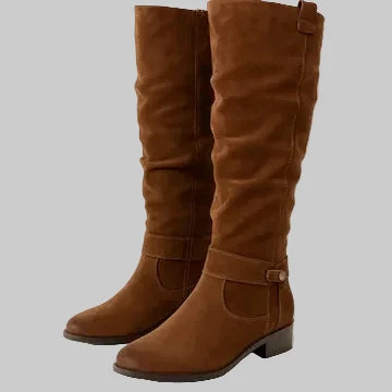 ShopNory | Warme Wildlederstiefel - Gemütliche Winterschuhe