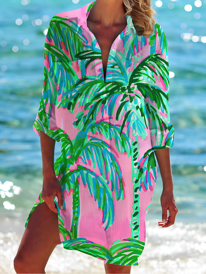 flexible button-down bluse