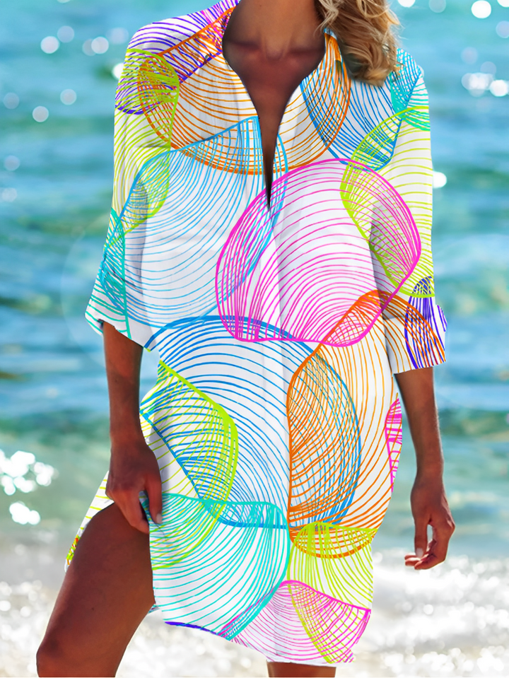 flexible button-down bluse
