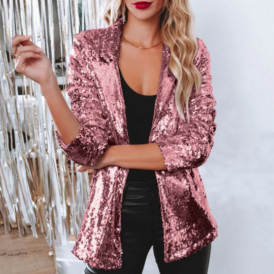 Glamouröse Pailletten Blazer