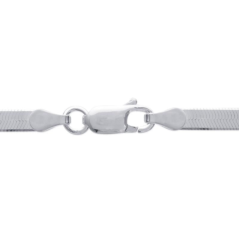 Flaches Schlangenarmband aus Silber | Shop Nory