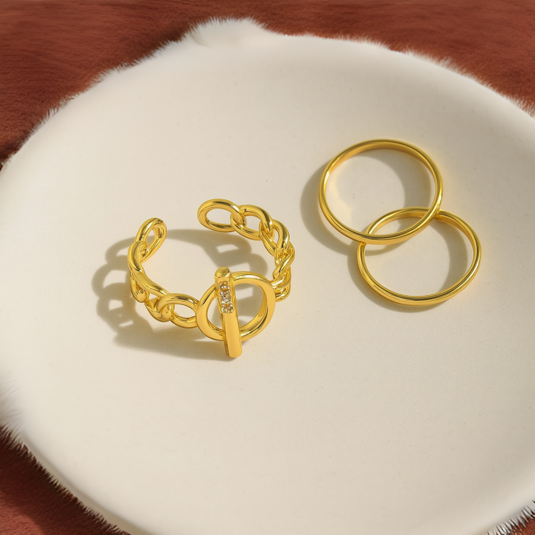Schnallering | Gotic Open OT Spannbänder Ringe für Frauen | Shop Nory
