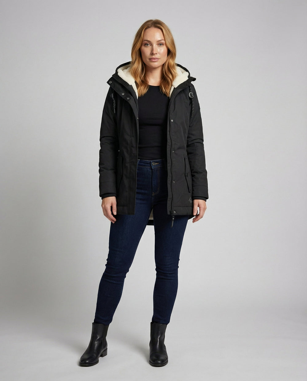 Lange Gefütterte Winterjacke Damen | Shop Nory