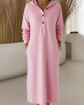 Shopnory | Lockeres Lässigkleid mit Kapuze
