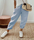 Boho-Sommerhose aus Baumwolle