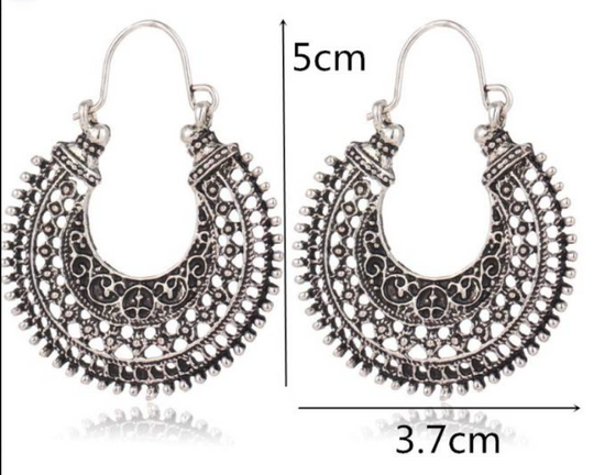 Filigrane tibetische Ohrringe aus 925er Silber | Shop Nory