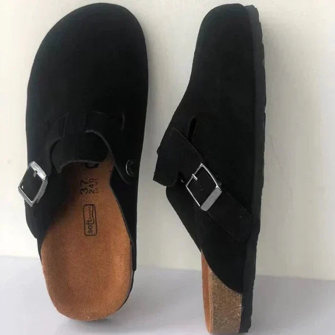 ShopNory | Lässige Wildlederclogs Mit Schnallenriemen Für Herren