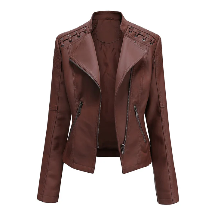 Stylische Lederjacke