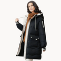 Kuschelige, Wintergefütterte Parka-Damenjacke