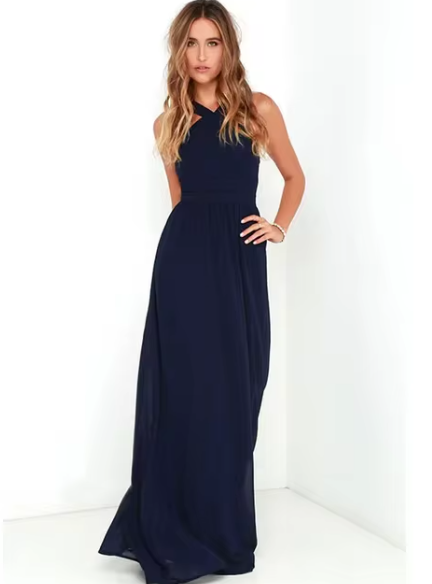 Shopnory | Luxus Langes Kleid Mühelose Lässige Eleganz für Jeden Anlass