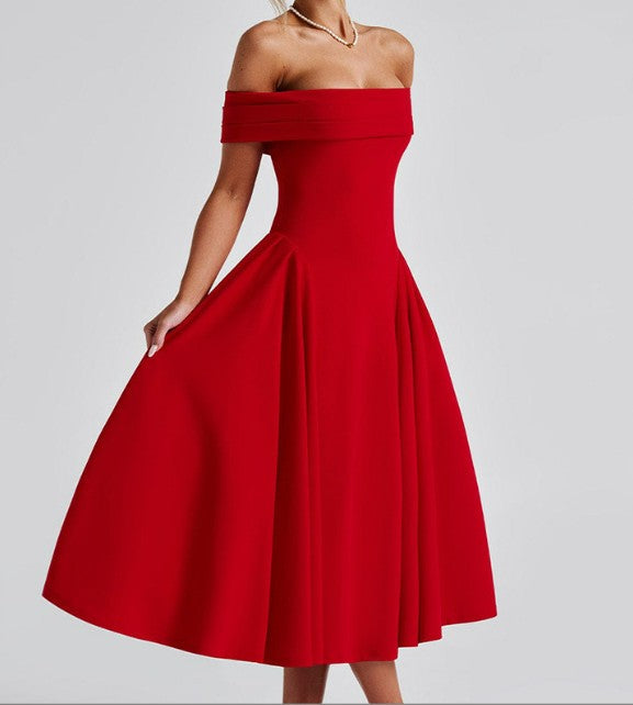 Midi-Kleid Elegant Blau