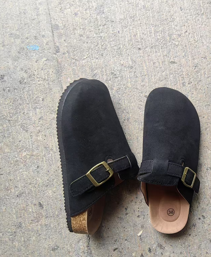 ShopNory | Lässige Wildlederclogs Mit Schnallenriemen Für Herren