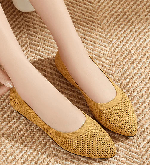 graue orthopädische ballerinas