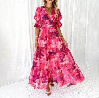 maxi-kleid aus zuckerwatte