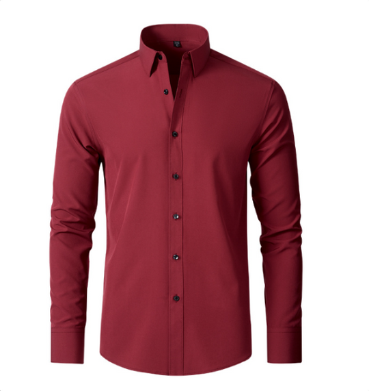 Shopnory | Komfort-Hemd Knitterfreier Stretch