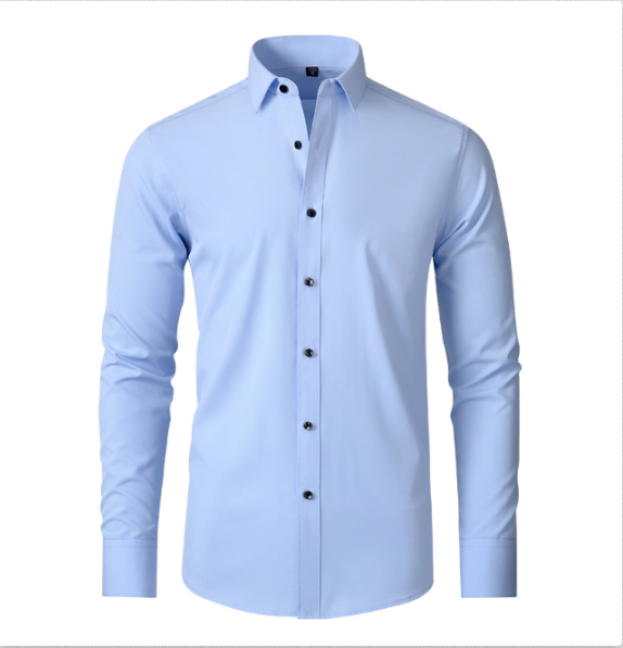 Shopnory | Komfort-Hemd Knitterfreier Stretch