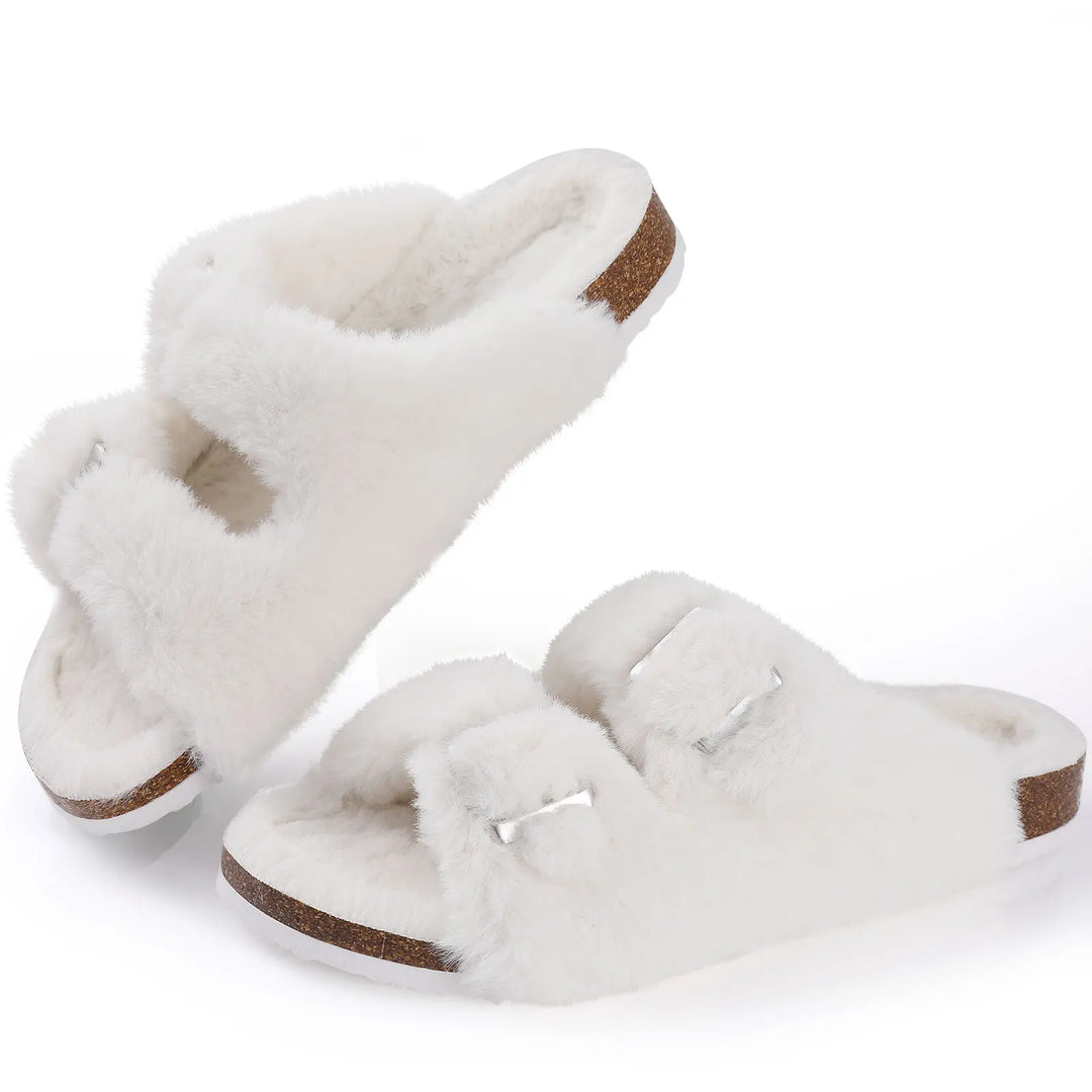 Chic Winter-Plüsch-Fellpantoffeln für Damen