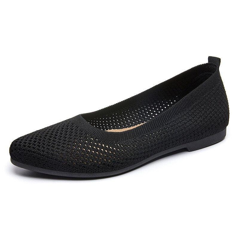 graue orthopädische ballerinas