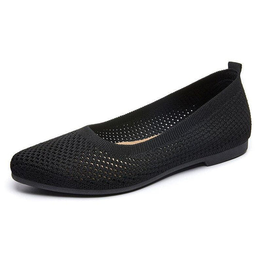 graue orthopädische ballerinas