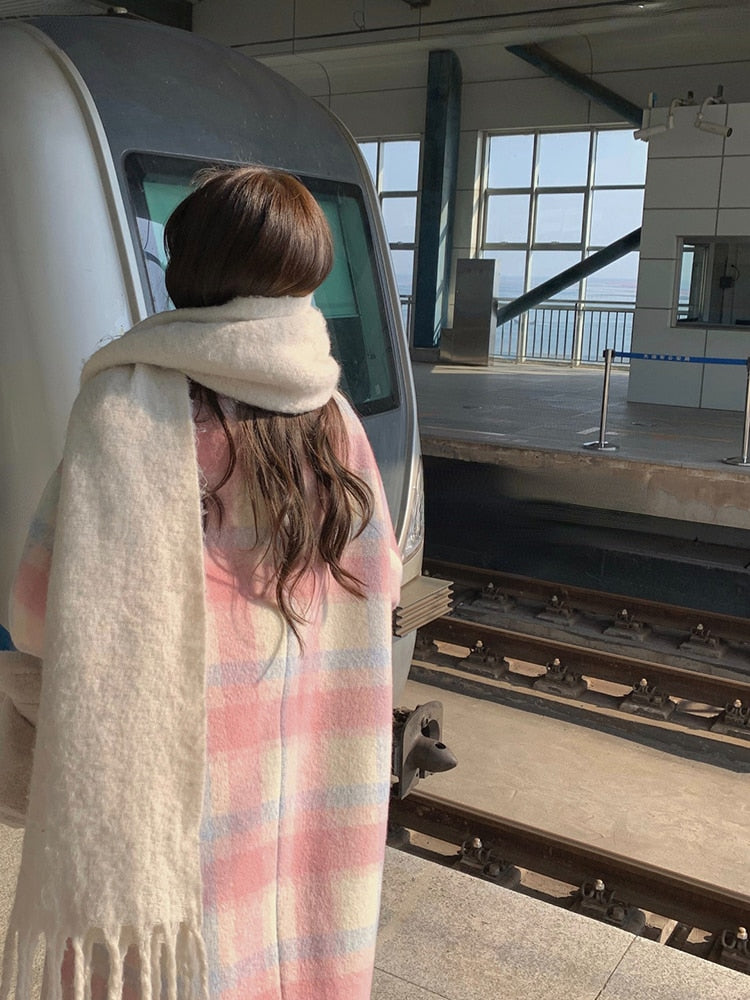 Lange mit Knöpfen für Frauen Ideal für Den Herbst und Den Winter