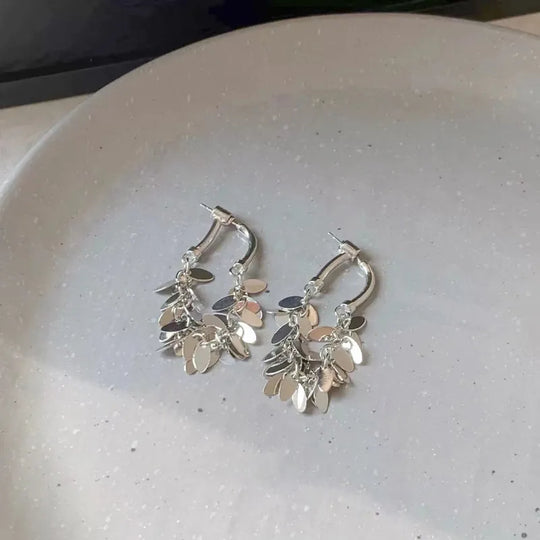 Lange Pailletten Quasten-Ohrringe | Shop Nory