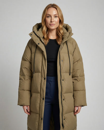 Lange Pufferjacke Damen Winter | Heidi-Mode
