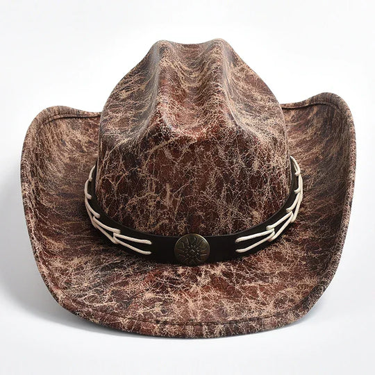 Cowboyhut mit Knochenperlenbesatz