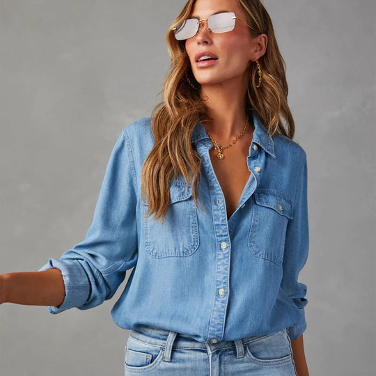 Leichte Denim Hemden