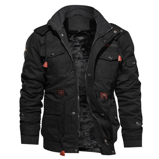 Herren Winterjacke aus Polyester mit Stilvollem Design & Wärmender Fütterung | Shop Nory