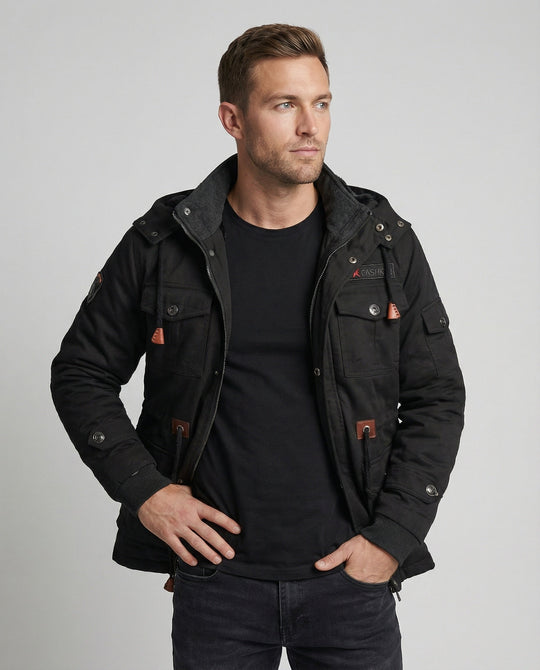 Herren Winterjacke aus Polyester mit Stilvollem Design & Wärmender Fütterung | Shop Nory