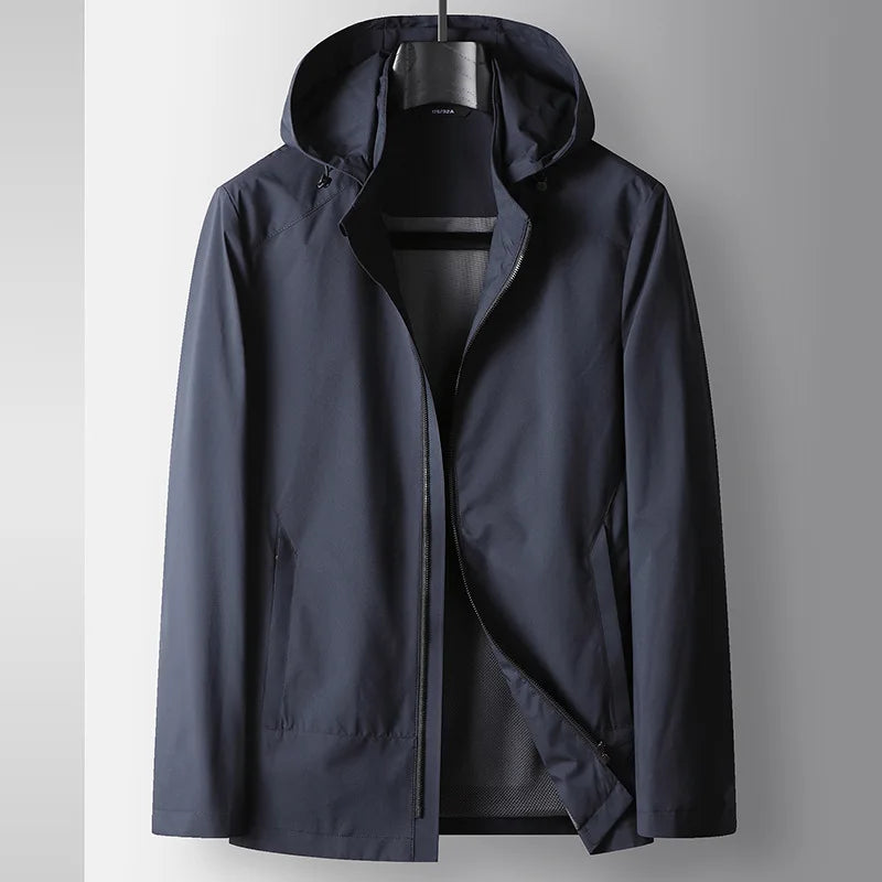 Wasserdichte Herrenjacke mit Kapuze