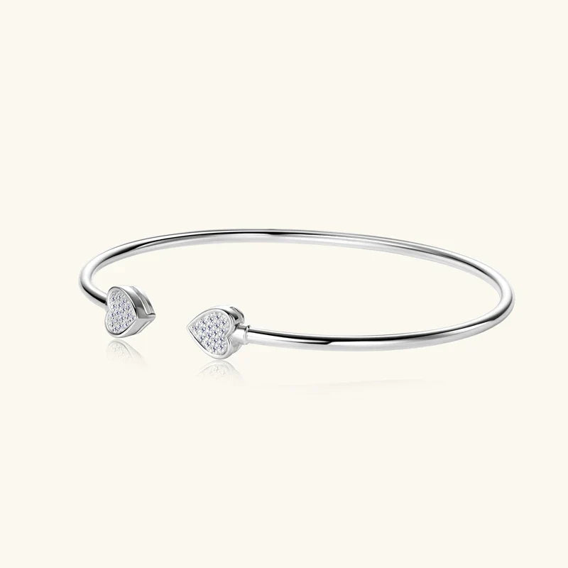 Ivictress 5mm Moissanit Sterlingsilber Armreif | Shop Nory