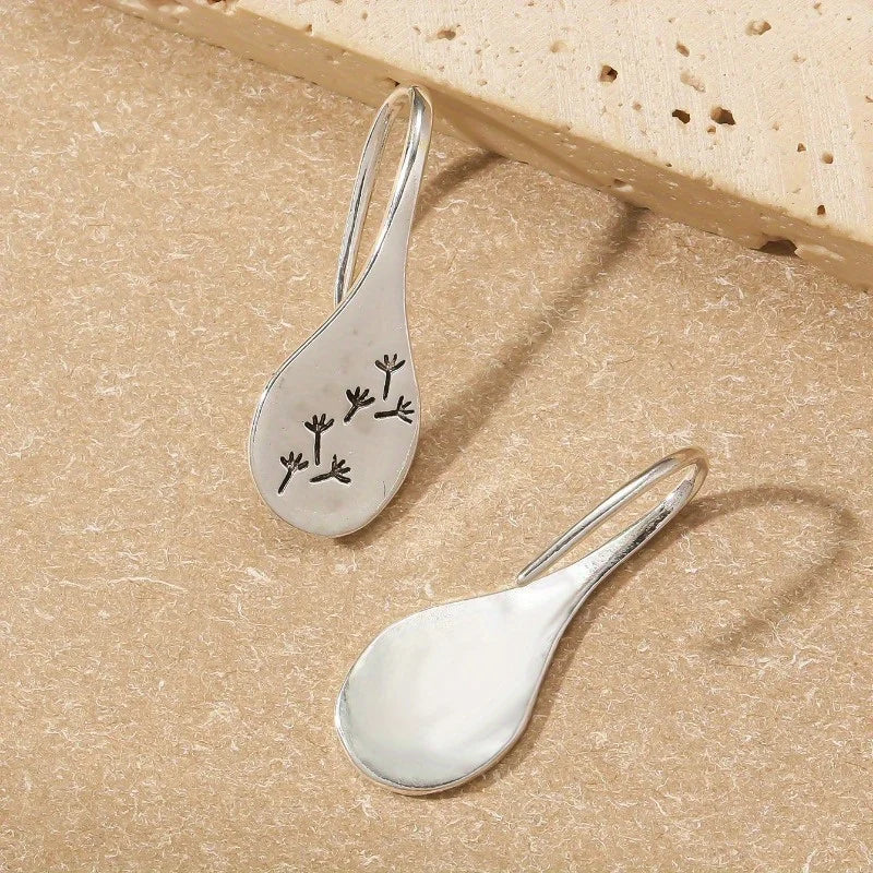 Damen 925 Sterling Silber Blume Löwenzahnform Haken Ohrringe | Shop Nory