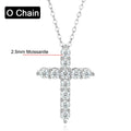 Luminöse Moissanit Kreuzkette - Erschwinglicher Luxus | Shop Nory