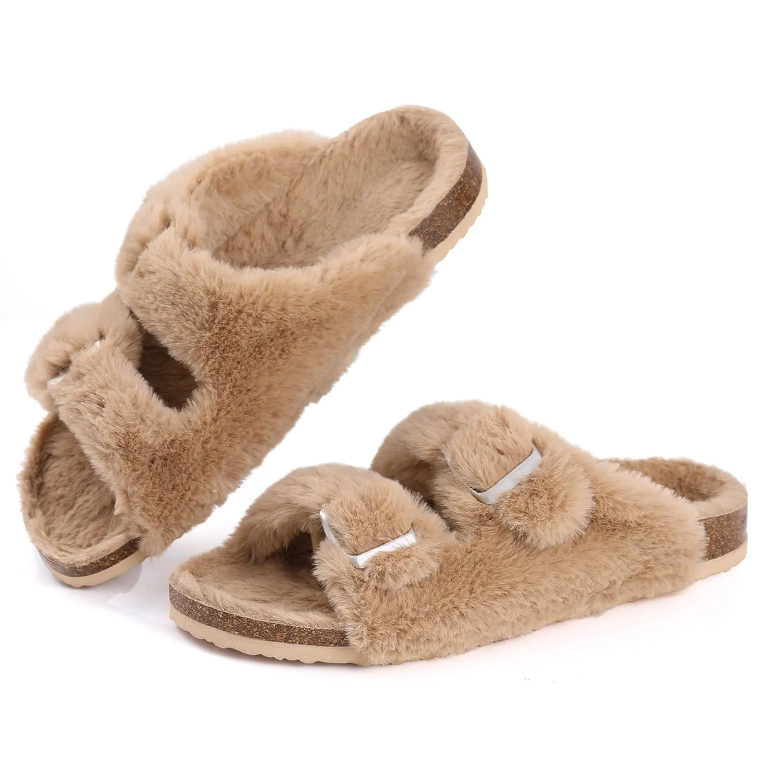 Chic Winter-Plüsch-Fellpantoffeln für Damen