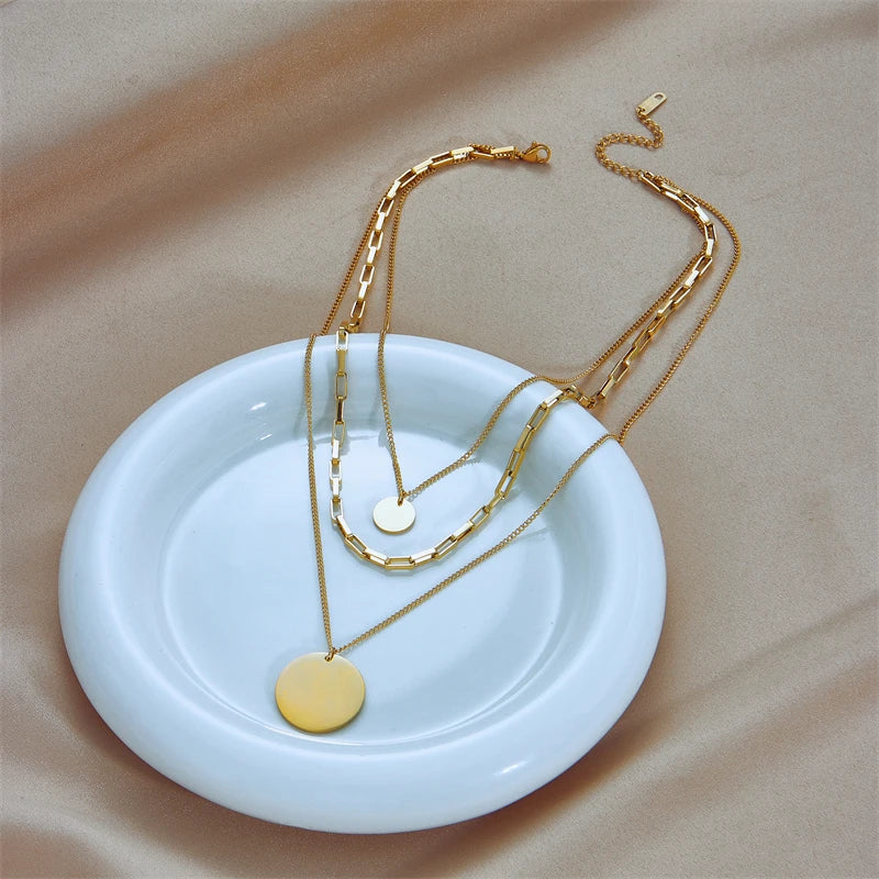 Glamouröses 3in1 Gold Anhängerhalskette für Frauen | Shop Nory