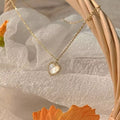 Herzförmiger Opal Charm Anhänger Halskette | Shop Nory