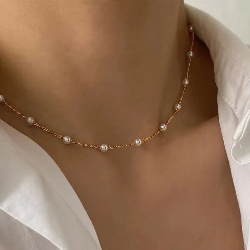 Neue Perlenperlen Choker Halskette | Shop Nory