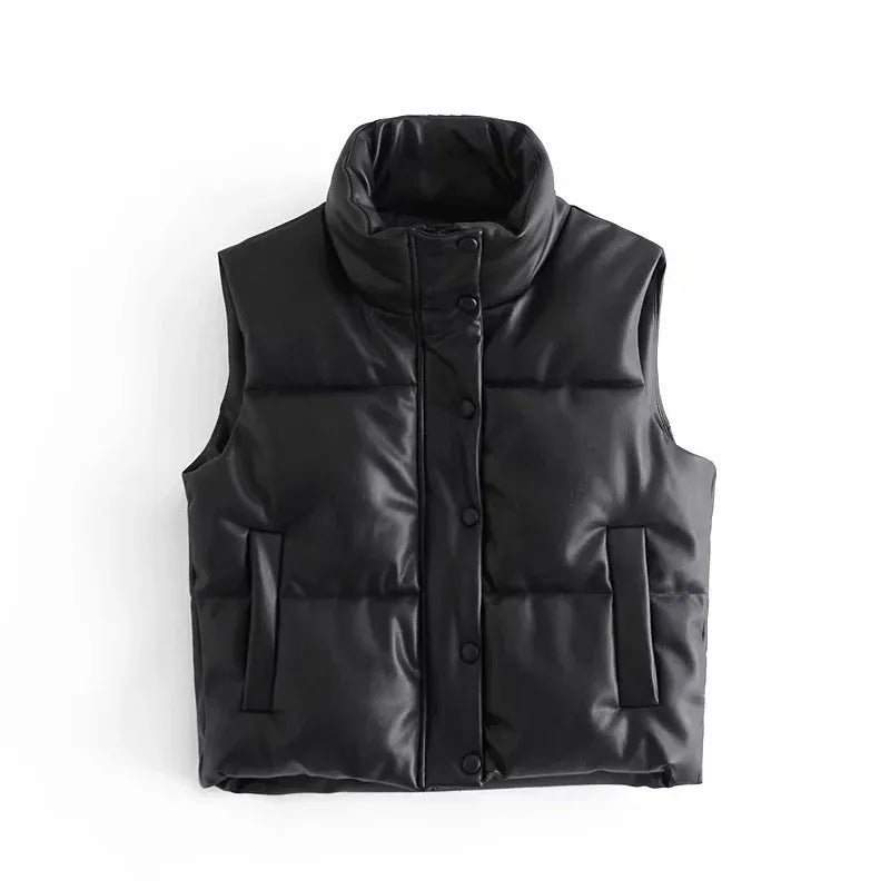 Leder Weste Kurz & Stylisch
