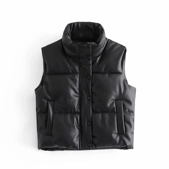 Leder Weste Kurz & Stylisch