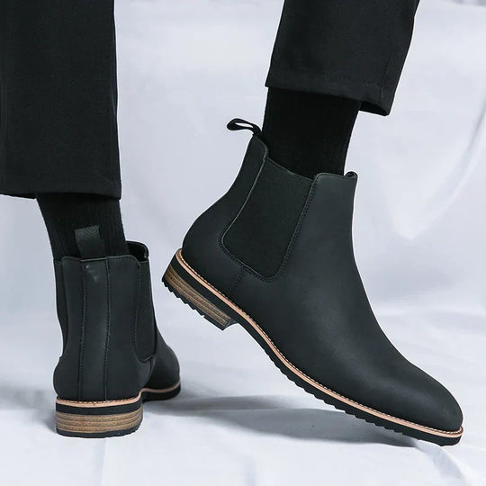 Leder Chelsea Stiefel