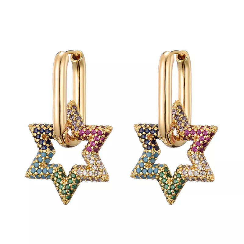 Stern-Kristall-Creolen | Shop Nory
