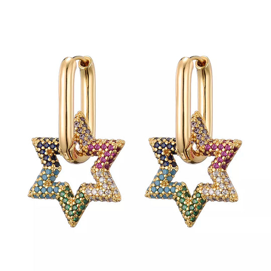 Stern-Kristall-Creolen | Shop Nory