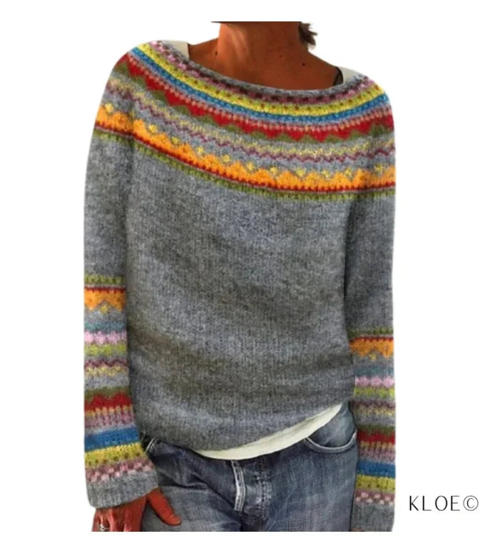 Clair Strickpulli Herbst Mit Mustern