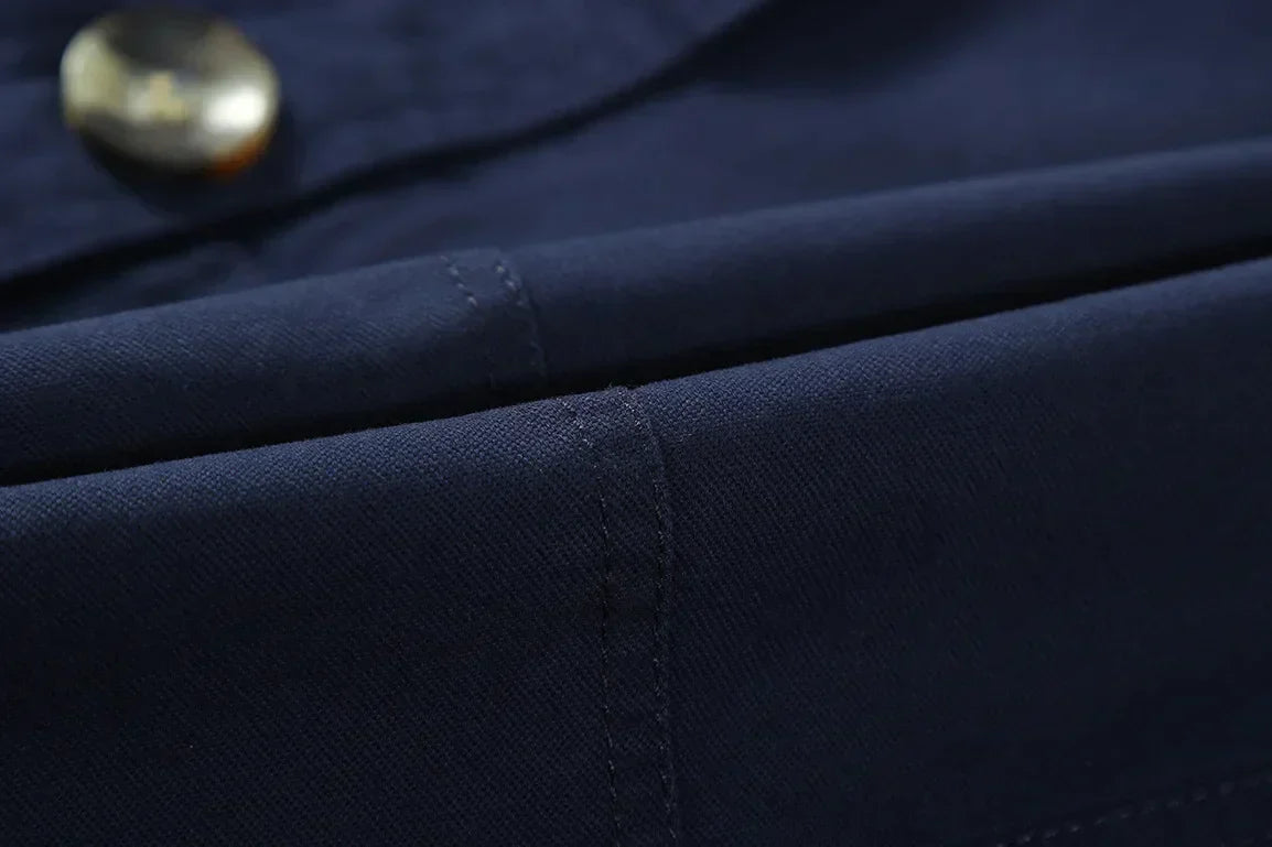 Stylischer langer Herbst-Trenchcoat für Herren