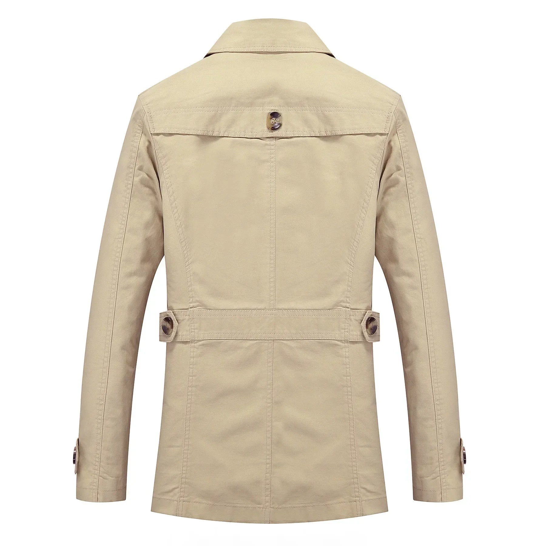 Stylischer langer Herbst-Trenchcoat für Herren