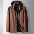 Wasserdichte Herrenjacke mit Kapuze
