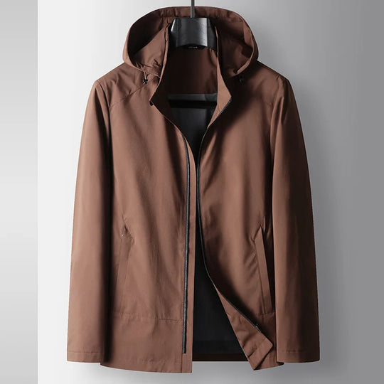 Wasserdichte Herrenjacke mit Kapuze