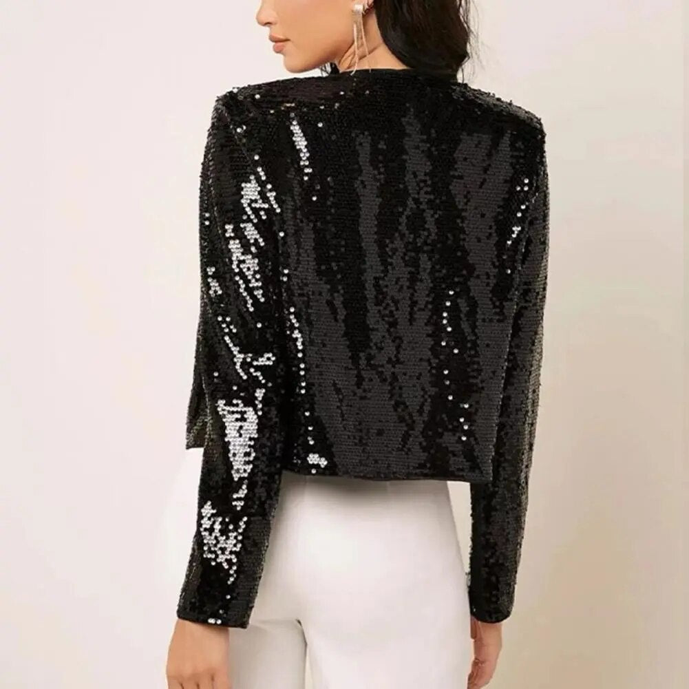 Eleganter Pailletten-Blazer